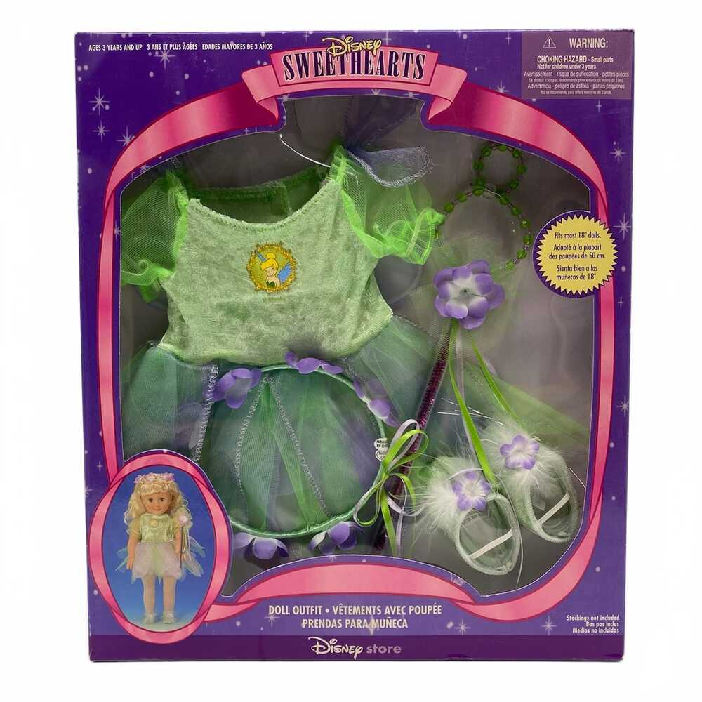 Disney Sweethearts Green Tinker Bell 18” Doll Outfit Set | OS Girls